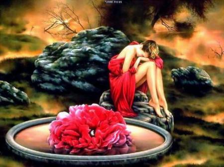 en rouge
